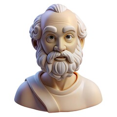 Socrates Marble Statue Showcasing Classical Philosophy and Ancient Wisdom in a Timeless Sculpture