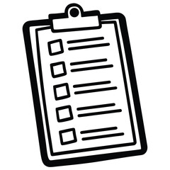 checklist or clipboard vector illustration on whit (1).eps