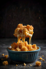 Melty Mac and Cheese Squares