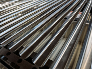 Fototapeta premium Stainless Steel Grill Grates: High-Quality Cooking Surface