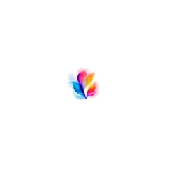 Fototapeta premium hand holding colorful rainbow