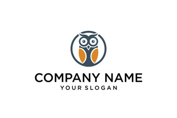 Owl Vector Logo Design Template.