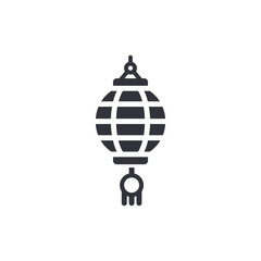 Fototapeta premium Illuminated Asian Lantern Symbolizing Festival Decorations And