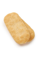 Crispy Rice Krispies Cake Treats on White Background