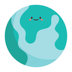 Flat GPS Earth Travel Vector
