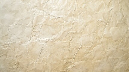 Fototapeta premium Pale Tan Textured Background Highlighting Visible Handmade Paper Fibers, Bathed in Soft Subtle Sunlight—Creating a Warm, Organic Ambiance Ideal for Craft, Design, or Minimalist Visual Projects.