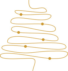 Christmas Tree Line Art