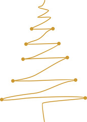 Christmas Tree Line Art