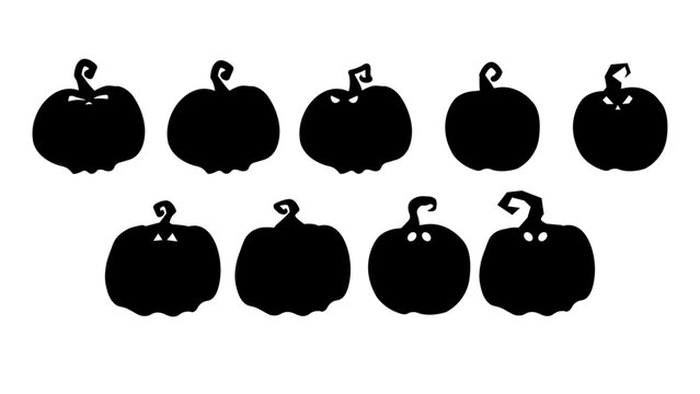 Halloween Jack-o'-Lantern black