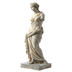 Aphrodite of Milos Marble Sculpture Art History and Ancient Greek Beauty Depicting Classical Idealism against Black Backdrop