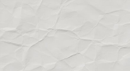 Naklejka premium Detailed Texture of Crumpled White Paper, Perfect for Abstract Backgrounds and Designs