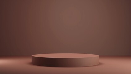 Minimal background for product presentation. Empty mockup podium on pink background. 3d render illustration.