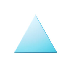 Blue Triangular Shape with Smooth Edges and a Subtle Gradient Background for Abstract Design and Creative Projects