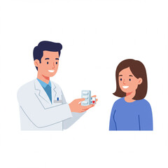Doctor Advising Patient on Medication in a Clinic Setting World Pharmacists Day