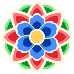 Traditional Korean dancheong pattern