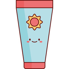 Tourism Sun Protection Vector Symbol
