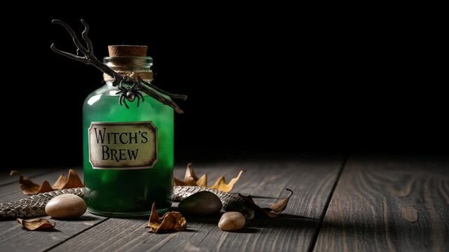 Emerald elixir A spooky Halloween potion