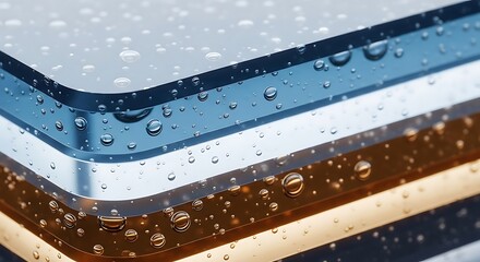 Layered, translucent polymer sheets with tiny trapped air bubbles, future tech