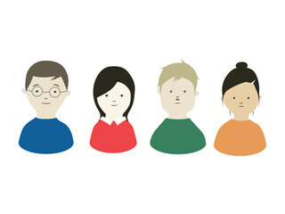 大人 アイコン 上半身