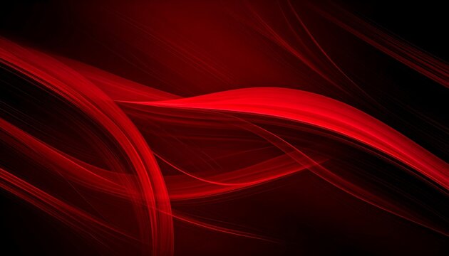 An abstract design, a dynamic composition of curving, glowing red lines against a black backdrop. These lines flow gracefully, conveying motion