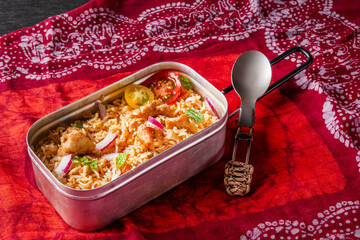 ビリアニ　アジアのまぜごはん　Chicken Biryani Asian Mixed Rice