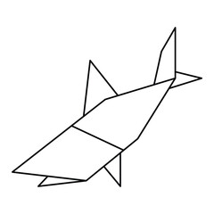The Shark Origami