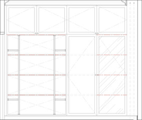 Classic Luxury Office Showcase Cabinet and File Storage Design
