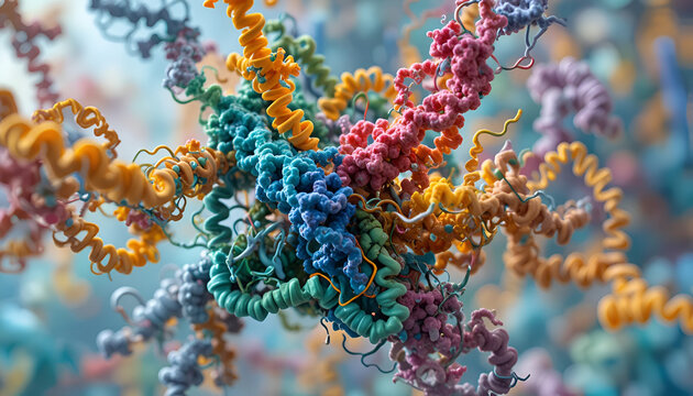 Intricate Protein Structures Molecular Biology and Biochemistry Concepts