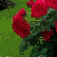 Various oil paintings, flowers, lakes, roses, peonies, chrysanthemums, landscapes, forests, butterflies