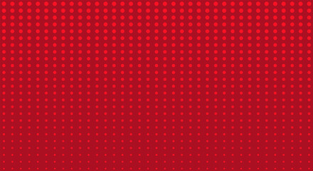 Polka dot pattern on red background