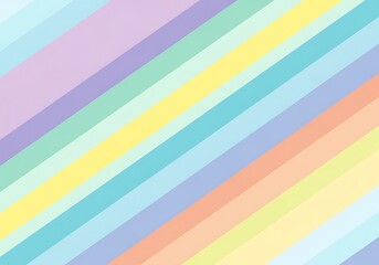 Obraz premium Delicate pastel color waves composition with oblique linear design arrangement bringing soft atmosphere in abstract form