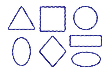 rope vector illustration design template . Geometric Shapes on white Background . eps 10