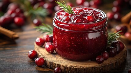 cranberry sauce with cranberries