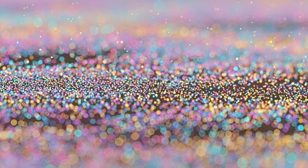 Ethereal Bokeh Landscape: A Dreamy Vista of Pastel Colored Light