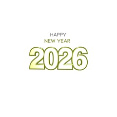 Big Set of 2026 number design template. 2026 New Year logo text design. Collection of 2026 Happy New Year. Vector illustration