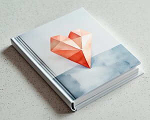 International Literacy Day Celebration Highlights a Beautiful Book with a Heart Emblem Symbolizing the Importance of Reading