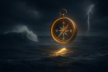 A Compass Leads the Way concept