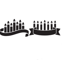 Birthday Candles Silhouette – Celebration Icons