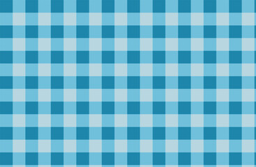 Light Blue & White Gingham Check Seamless Vector Pattern Background