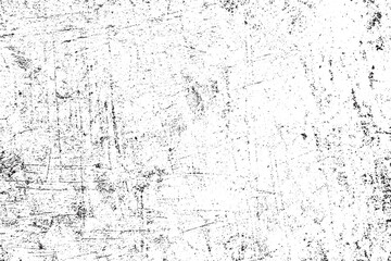 Black and White Abstract Vector Grunge Texture with Distressed Scratches and Rough Surface Overlay