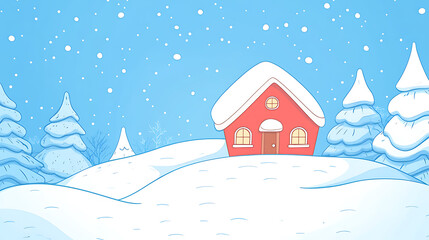 Fototapeta premium A cute Christmas background, perfect for use as a festive backdrop or wallpaper.