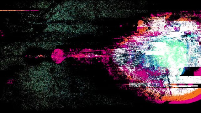 Grunge With Glitch Transition. Broken screen bars and intense chromatic aberration overlay. Great for a damaged transmission look or sci-fi error theme.