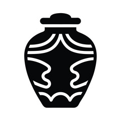 Ginger Jar Design Icon Vector Illustration