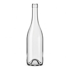 Clear Glass Empty Wine Bottle image photo