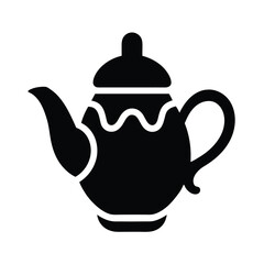 Ginger Tea Pot Icon Vector Illustration