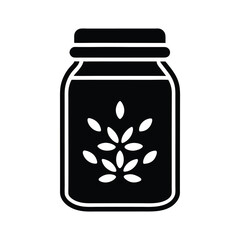 Ground Cumin Jar Icon Vector Illustration