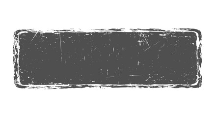 Distressed Rectangular Stamp with Rough Edges and Textured Surface.