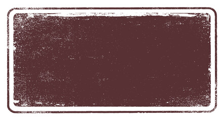 Weathered Maroon Sign with White Border.