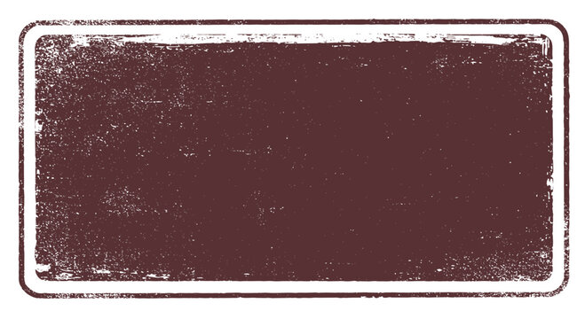 Weathered Maroon Sign with White Border.