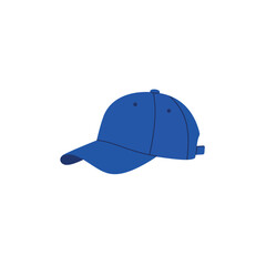 Fototapeta premium Classic blue baseball cap, a versatile sports hat and casual headwear accessory for everyday fashion and outdoor activities